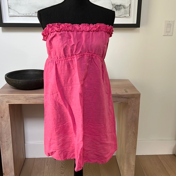 J. Crew Other - Vintage JCREW ruffled swim cover up Sz M, EUC